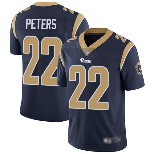 Los Angeles Rams Limited Navy Blue Men Marcus Peters Home Jersey NFL Football 22 Vapor Untouchable